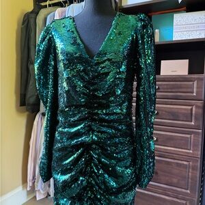 Sequin Green Dress